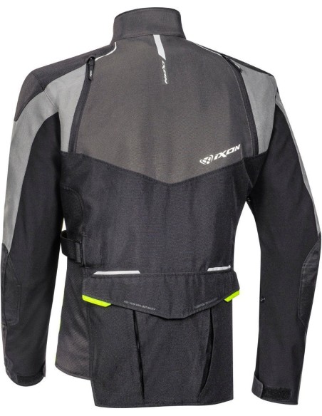 IXON BALDER JACKET BLACK GRAY YELLOW