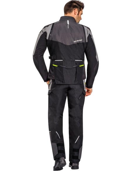 CHAQUETA IXON BALDER NEGRO GRIS AMARILLO