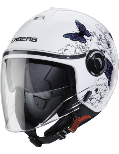 CASCO CABERG RIVIERA V4 MUSE BIANCO NERO