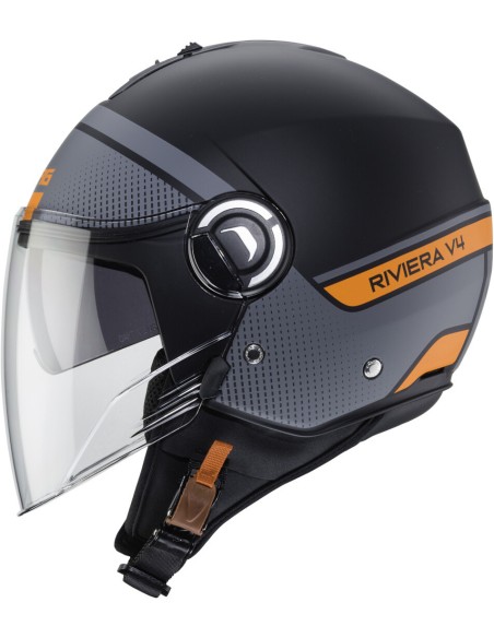 CABERG RIVIERA V4 ELITE NE ORANGE GRI HELM