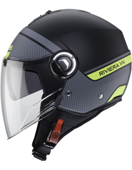 CABERG RIVIERA V4 ELITE NE GRI GELB HELM