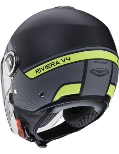 CASCO CABERG RIVIERA V4 ELITE NE GRI AMARILLO