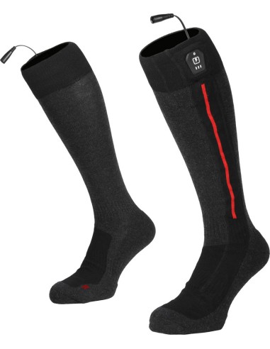 CALCETINES CALEFACTABLES MACNA LAVA 2.0 NEGRO ROJO