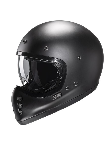 HJC V60 HALBFLACHER SCHWARZER HELM