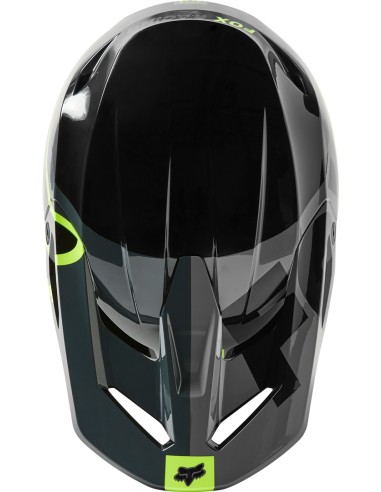 FOX V1 XPOZR HELM SCHWARZ GRAU
