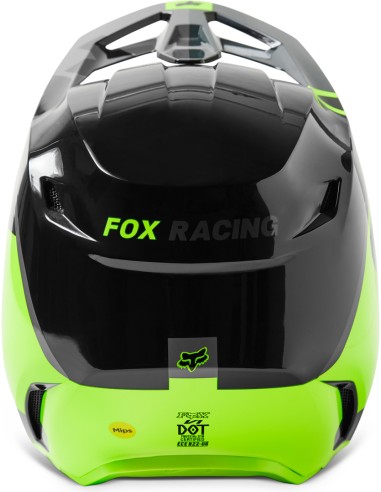 FOX V1 XPOZR BLACK GREY HELMET