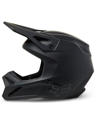 FOX V1 SOLID MATTSCHWARZER HELM