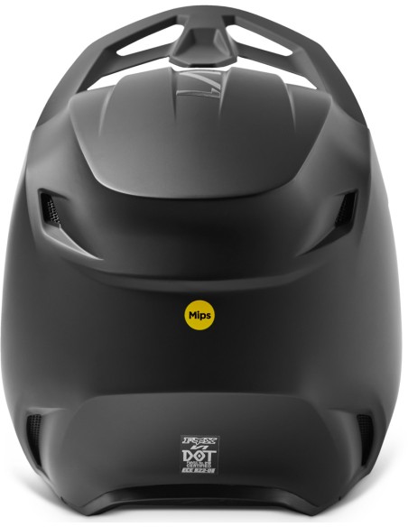 FOX V1 SOLID MATTE BLACK HELMET