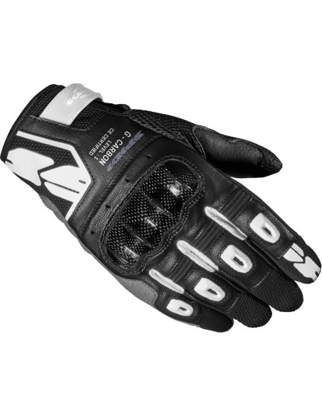 WOMEN'S GLOVES SPIDI G-CARBON BLACK WHITE
