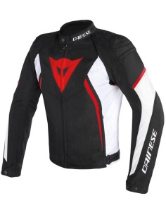 DAINESE AVRO D2 TEX JACKE SCHWARZ WEISS ROT
