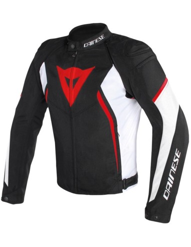 DAINESE AVRO D2 TEX JACKET NEGRO BLANCO ROJO