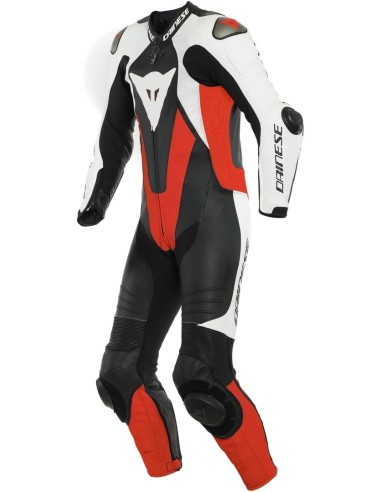DAINESE LA LAGUNA SECA 5 NOIR BLANC ROUGE D'UNE SEULE PIÈCE