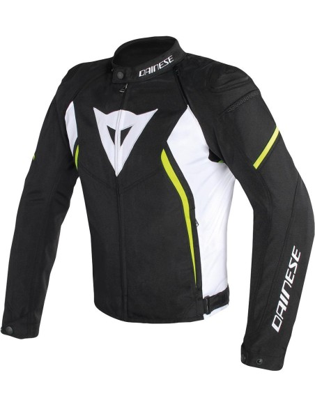 GIACCA DAINESE AVRO D2 TEX BLACK WHITE YELLOW FLUO