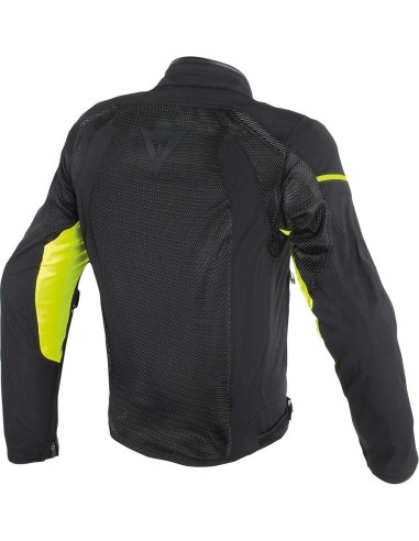 CHAQUETA DAINESE AIR FRAME D1 TEX NEGRO AMARILLO