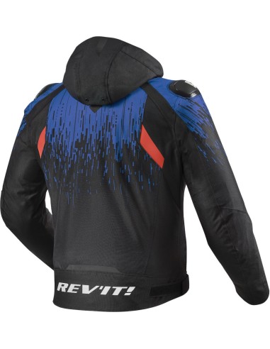 REV'IT QUANTUM 2 H2O JACKET BLACK BLUE