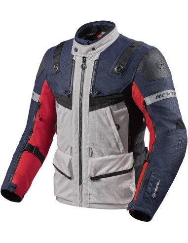 REV'IT DEFENDER 3 GTX JACKET RED BLUE