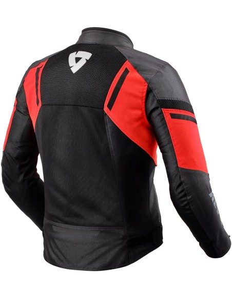 REV'IT GT-R AIR 3 BLACK NEON RED JACKET