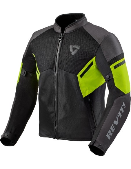 REV'IT GT-R AIR 3 JACKET BLACK NEON YELLOW
