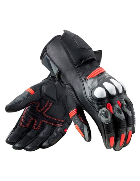REVIT LEAGUE 2 HANDSCHUHE SCHWARZ NEON ROT