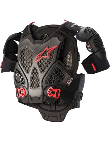PETTORINA ALPINESTARS A6 NERO ROSSO