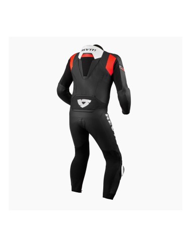 TRAJE DE UNA PIEZA REVIT ARGON 2 NEGRO ROJO NEÓN
