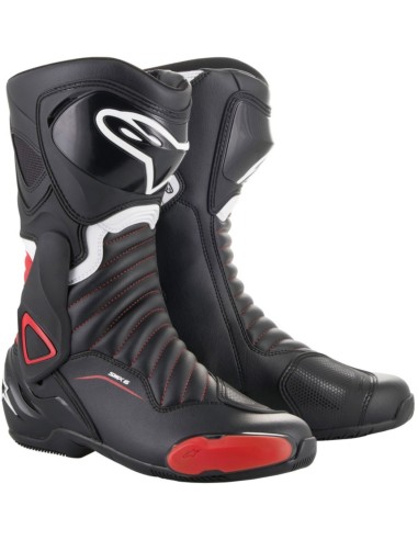 ALPINESTRAS SMX-6 V2 SCHWARZ ROT STIEFEL
