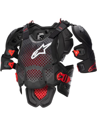 AL ALPINESTARS A-10 V V2 H H HARNAIS COMPLET DE LA POITRINE NOIR ROUGE