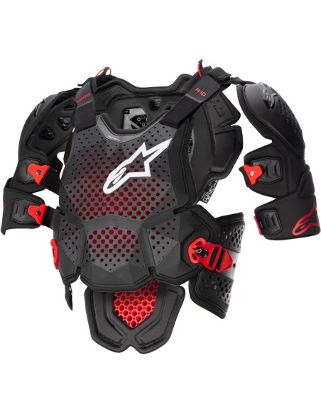 ALPINESTARS A-10 V2 VOLLBRUSTGURT SCHWARZ ROT