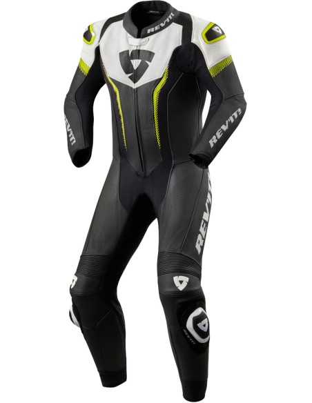 REVIT ARGON NEGRO AMARILLO TRAJE DE UNA PIEZA