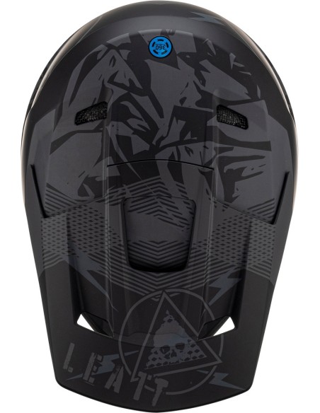 CASCO LEATT MOTO 2.5 V23 STEALTH NEGRO