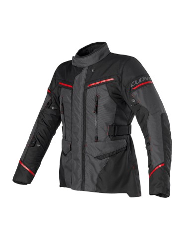 WOMEN'S CLOVER STORM 4 WP JACKET RED GRAPHITE