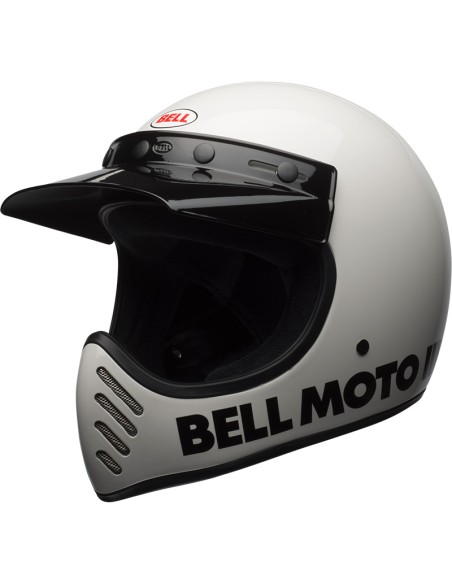 BELL MOTO-3 CLASSIC GLOSS WHITE HELMET