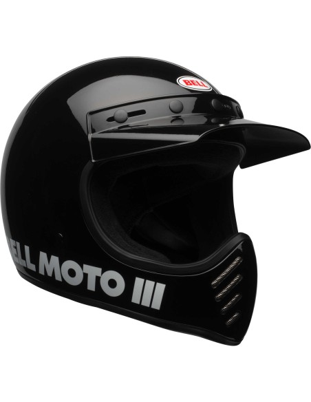 CASQUE CLASSIQUE DE BELL MOTO-3 GLOSS BLACKOUT