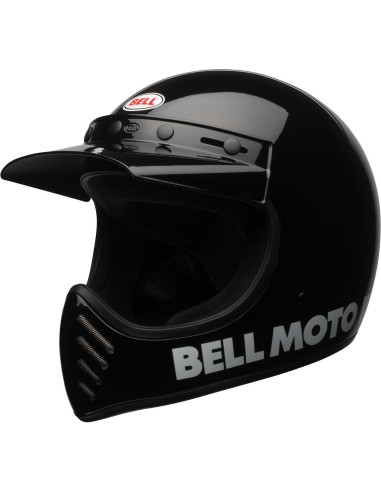 CASQUE CLASSIQUE DE BELL MOTO-3 GLOSS BLACKOUT