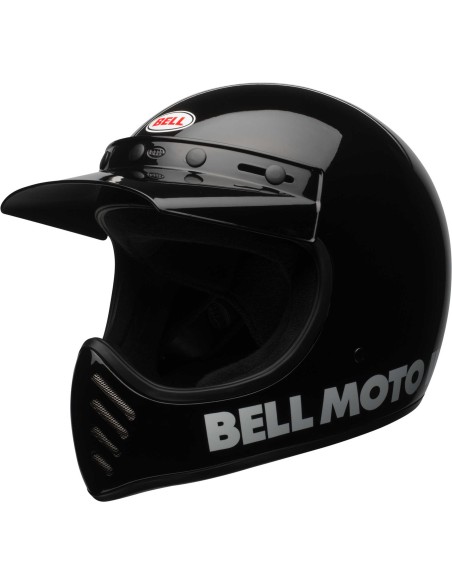CASQUE CLASSIQUE DE BELL MOTO-3 GLOSS BLACKOUT