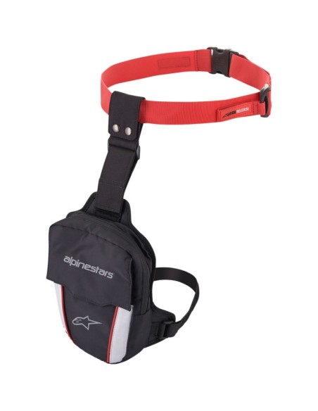 ALPINESTARS ZUGANG OBERSCHENKEL TASCHE SCHWARZ ROT WEISS