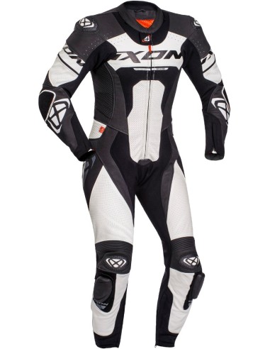 IXON JACKAL ONE-PIECE SUIT BLACK WHITE