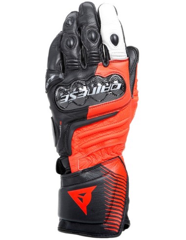 DAINESE CARBON 4 LANGE HANDSCHUHE SCHWARZ ROT WEISS