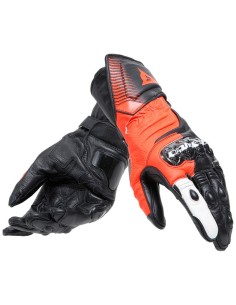 DAINESE CARBON 4 LANGE HANDSCHUHE SCHWARZ ROT WEISS
