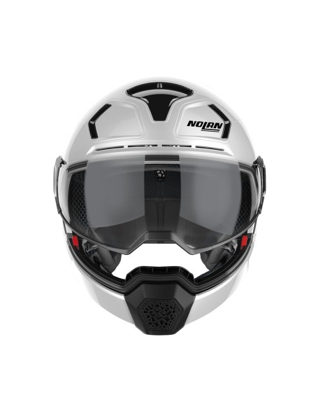 NOLAN N 30 4 T KLASSISCH METALL WEISS HELM