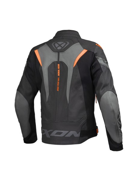 CHAQUETA IXON JACKAL NEGRO ANTRACITA NARANJA
