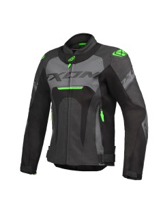 CHAQUETA IXON JACKAL NEGRO ANTRACITA VERDE