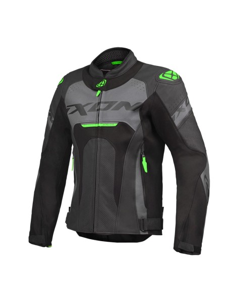 IXON JACKAL JACKET BLACK ANTHRACITE GREEN