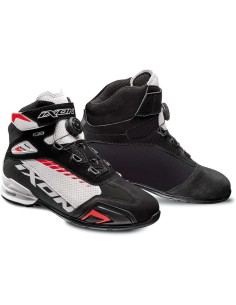 IXON BULL BELÜFTETE SCHUHE SCHWARZ WEISS ROT