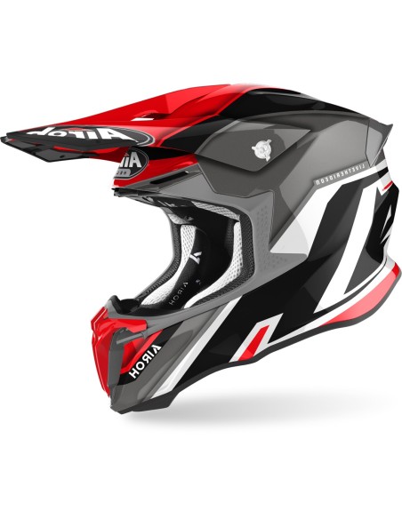 CASCO AIROH TWIST 2.0 SHAKEN RED GLOSS