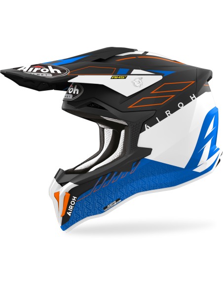 CASCO AIROH STRYCKER PIEL AZUL MATE