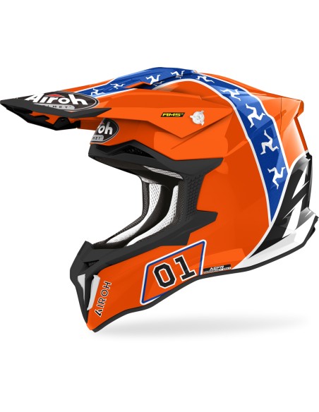 HELMET AIROH STRYCKER HAZARD GLOSS
