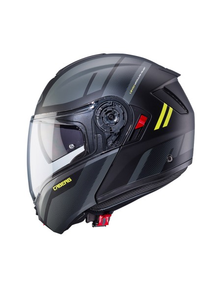 CASCO CABERG LEVO X MANTA MATT BLACK ANTRA YELLOW