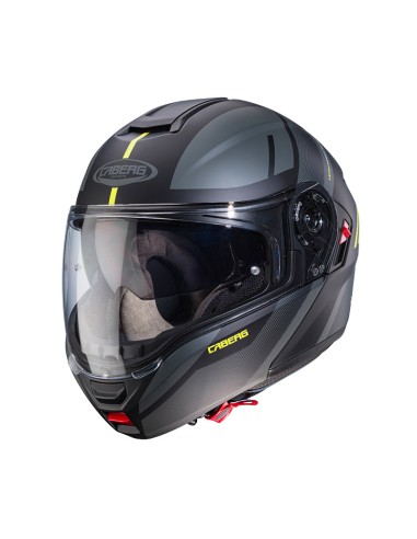 CASCO CABERG LEVO X MANTA MATT BLACK ANTRA YELLOW
