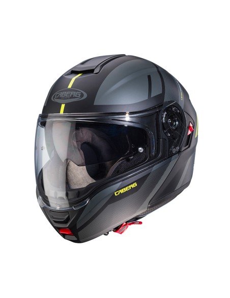 CABERG LEVO X MANTA MATT SCHWARZ ANTHRA GELB HELM